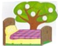 5 Little Monkeys Props: Bed and Tree Set