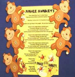 Monkeys (5 wood props with numbers)&nbsp;