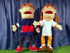 #1 Double Face Boy & Girl Hand Puppets