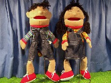 #4 Double Face Boy & Girl Hand Puppets