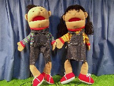 #4 Double Face Boy & Girl Hand Puppets